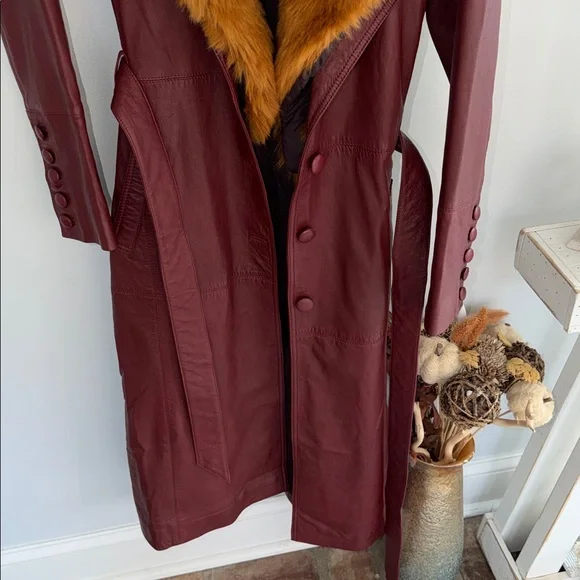 ⭐️NWOT We the Free Midnight Train Leather Coat with Faux Fur Removable Collar⭐️